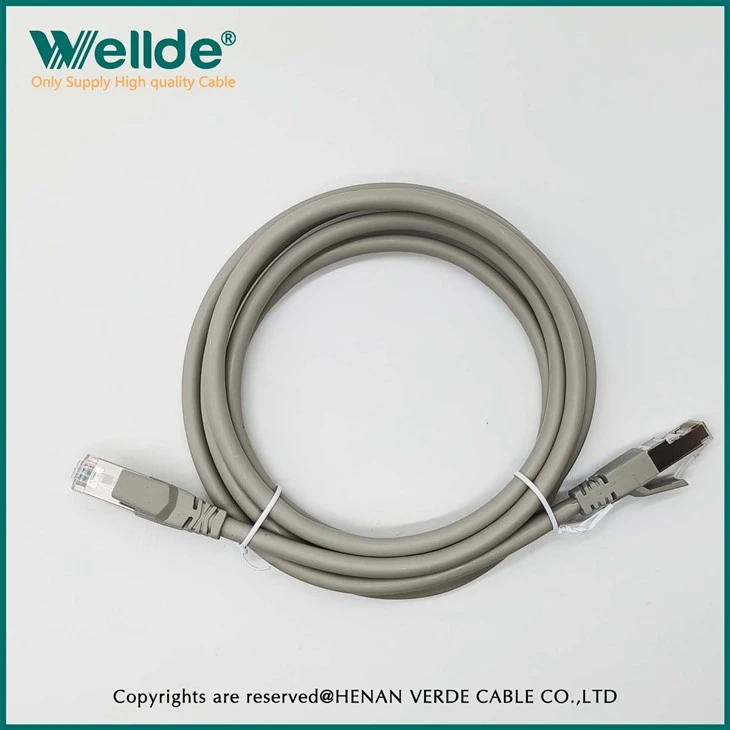 AWG24 50µ Cat6A Patch Cord Gray Network Cable