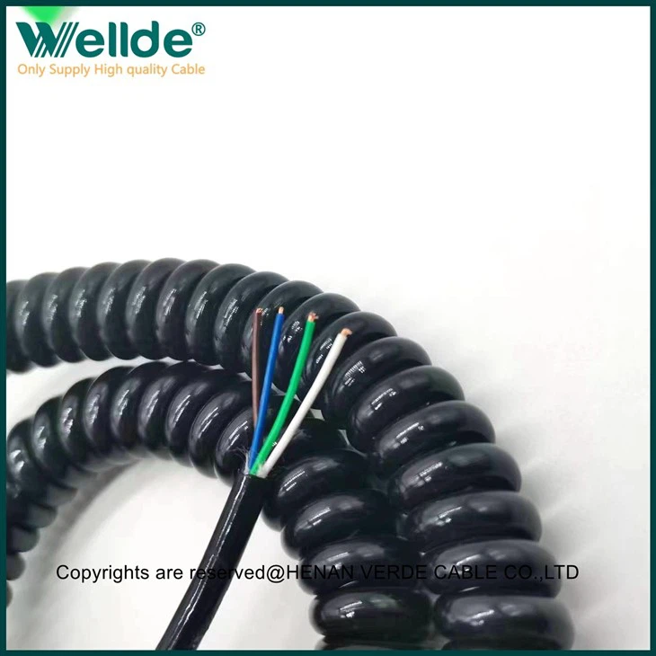 4 Core 1.0mm2 Spiral Cable