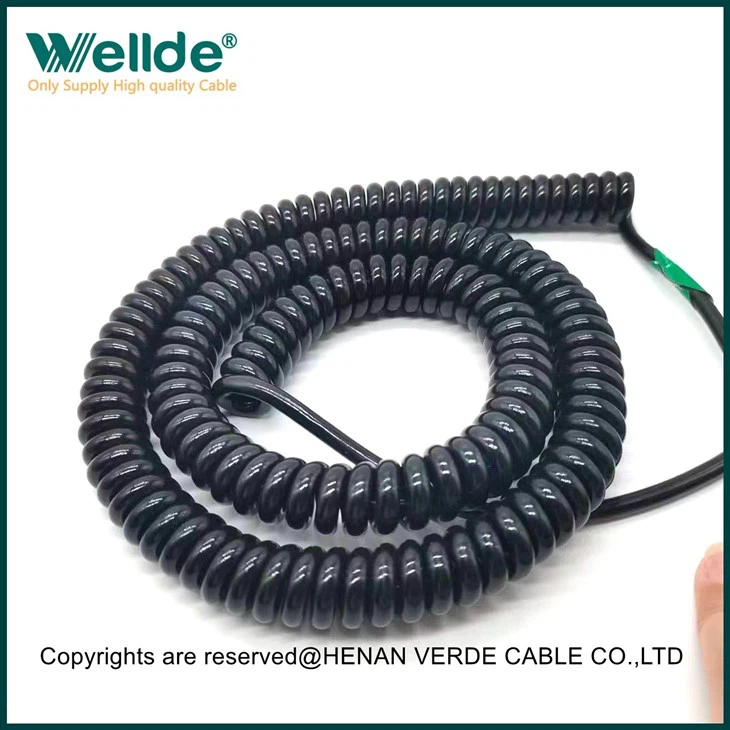 4 Core 1.0mm2 Spiral Cable